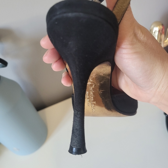 Christian LaCroix Vintage Slingback Heels, GUC, Size 38 - Picture 4 of 9